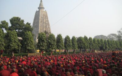 Le temple de la Mahabodhi à Bodhgaya